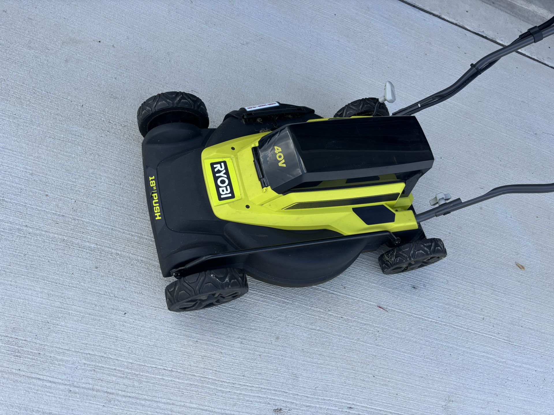 Ryobi 18 inch electric mower