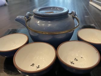 Baby Blue Japanese Tea Set