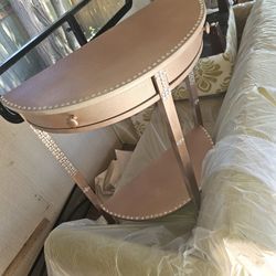 Up-did Half Circle Cabinet..Pink With Bling