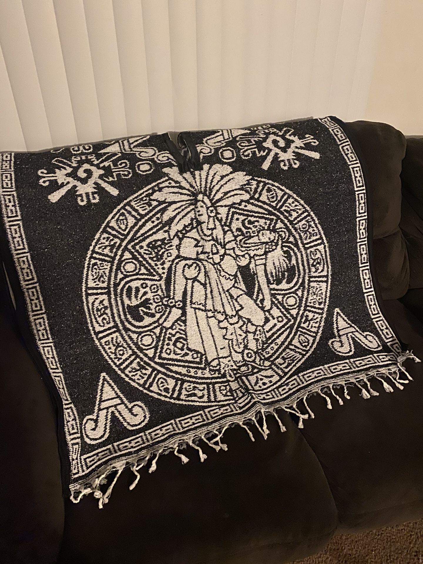 Authentic Poncho from Mexico And Ecuador .