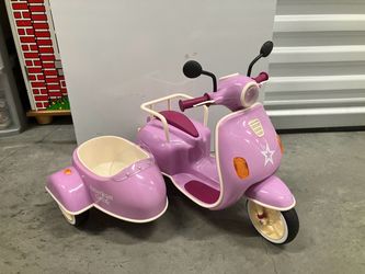 American Girl Hit the Road Scooter for 19” Dolls with Working Sounds and Lights, & Pet Sidecar