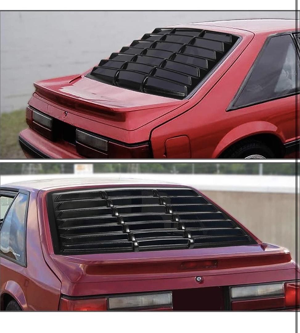 Rear Window Windshield Louvers Cover 79-93 Ford Mustang Fastback