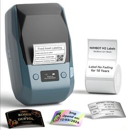 NIIMBOT M2 300DPI Thermal Transfer Label Maker – Bluetooth & USB Industrial Printer – NEW