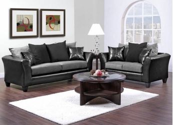 New Grey Couch and Loveseat with Pillows! More sense mega deals here!