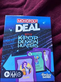 Does anybody want this board game monopoly deal Netflix k-pop demon hunters game