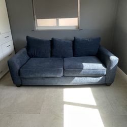 Blue Pull Out Couch With Bed