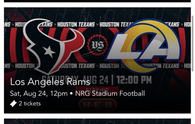 Texans V. Rams