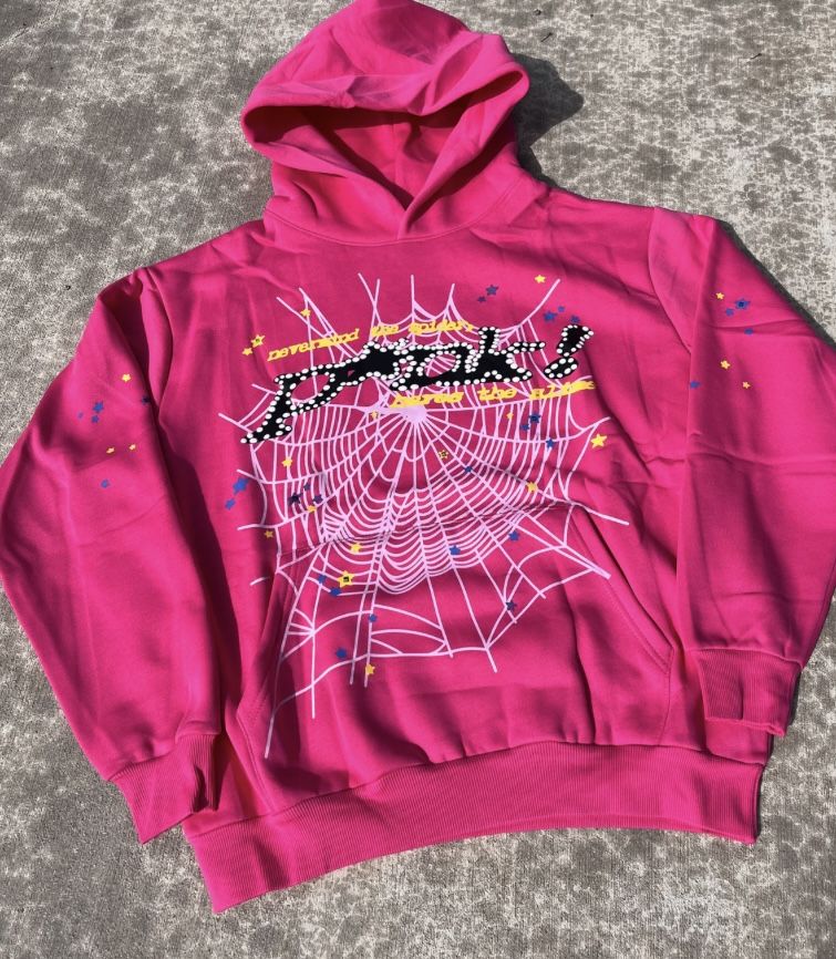 Hot pink V1 Sp5der Hoodie