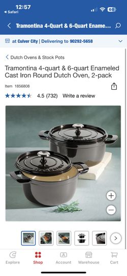 Cast Iron Pots (set Of 2)