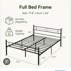 BRAND NEW Full size bed frame - can DELIVER almost anywhere for $20 extra