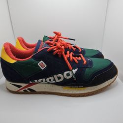 Reebok Classic Leather Ripple  Mens Shoes Green/Red/Yellow/Chalk dv7193
🔥