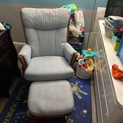 Blue Rocking Chair 