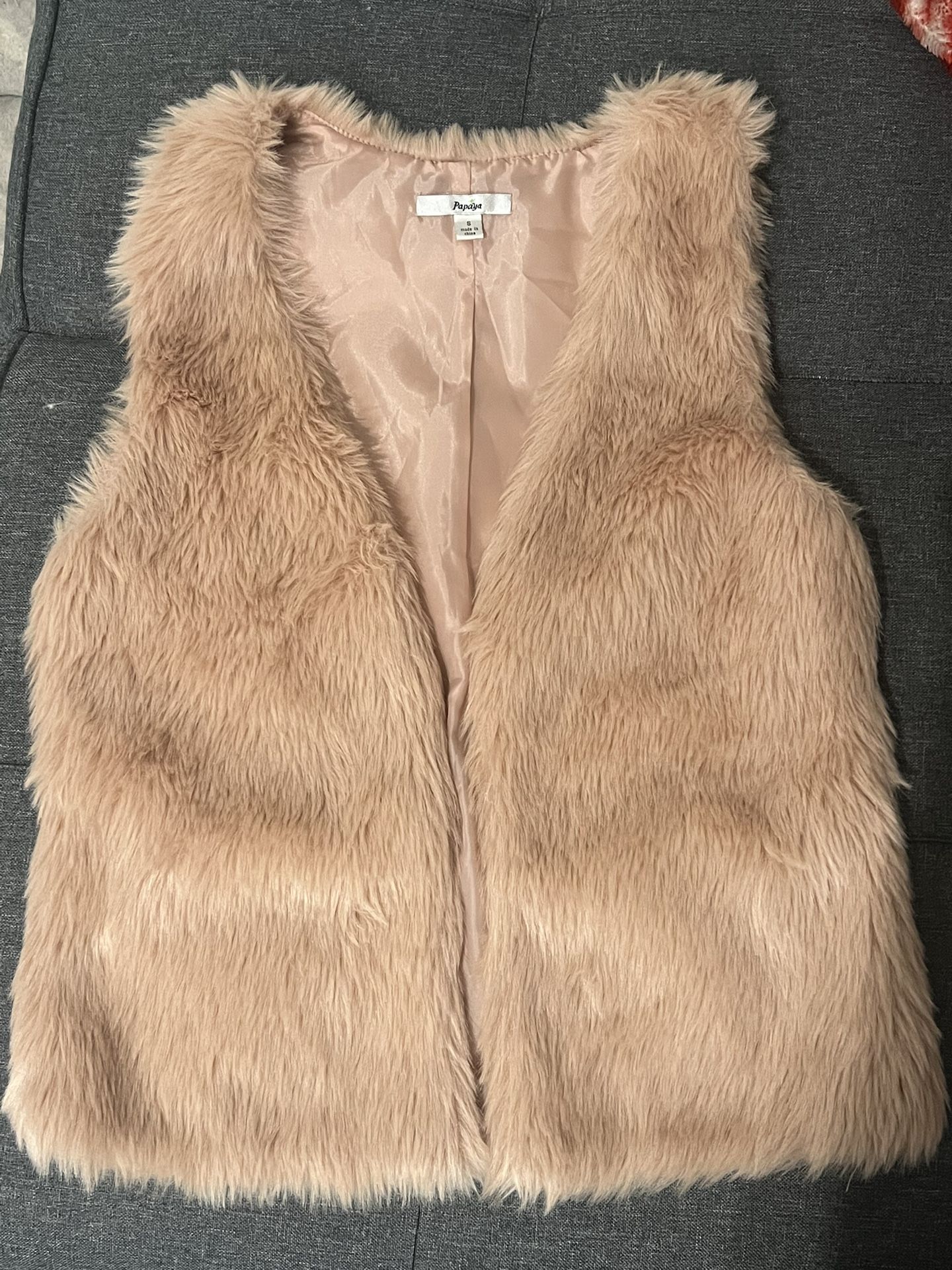 Pink Fur Vest