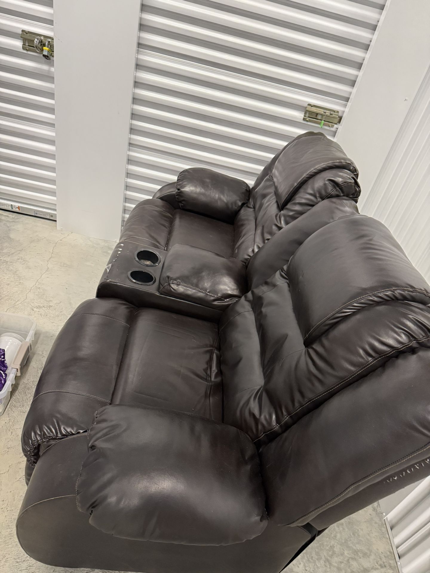 Brown Leather Couch