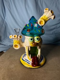 Cat glass decor
