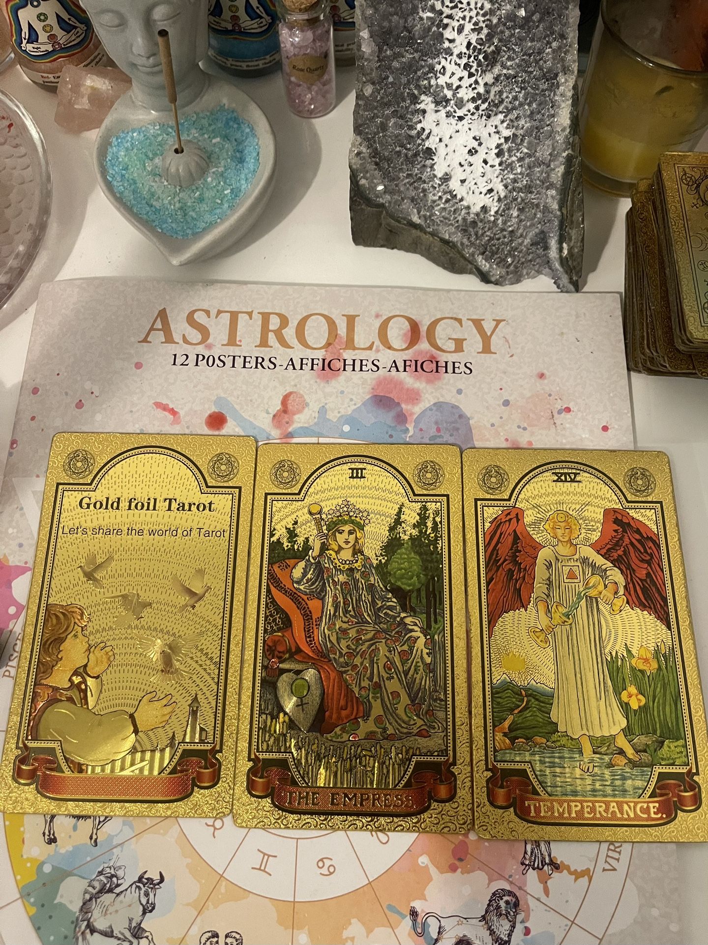 Astrology Crystals. Tarot.