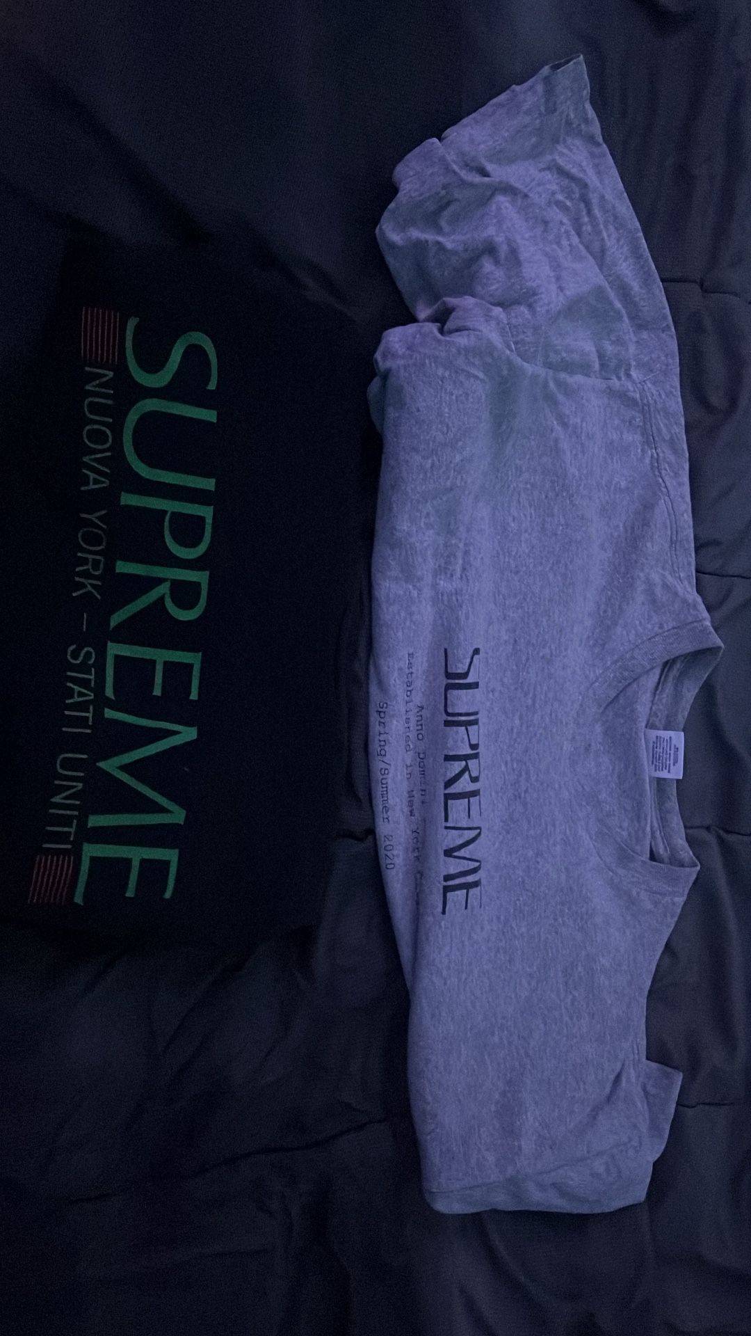 White And Black Supreme Shirts