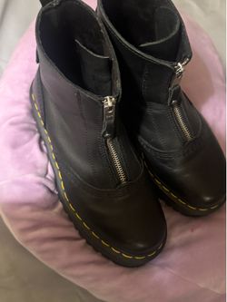 Dr Marten Zip Up Platform Boots