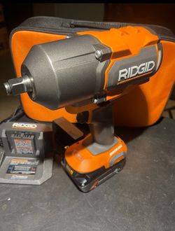 RIDGID 18V 4-Mode 1/2” High-Torque Impact Wrench Kit with 4.0 Ah Battery and Charger