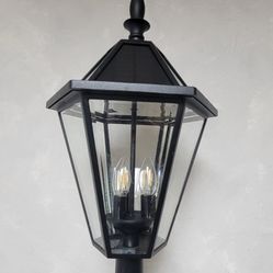 Lutec Outdoor LED Solar Post Light