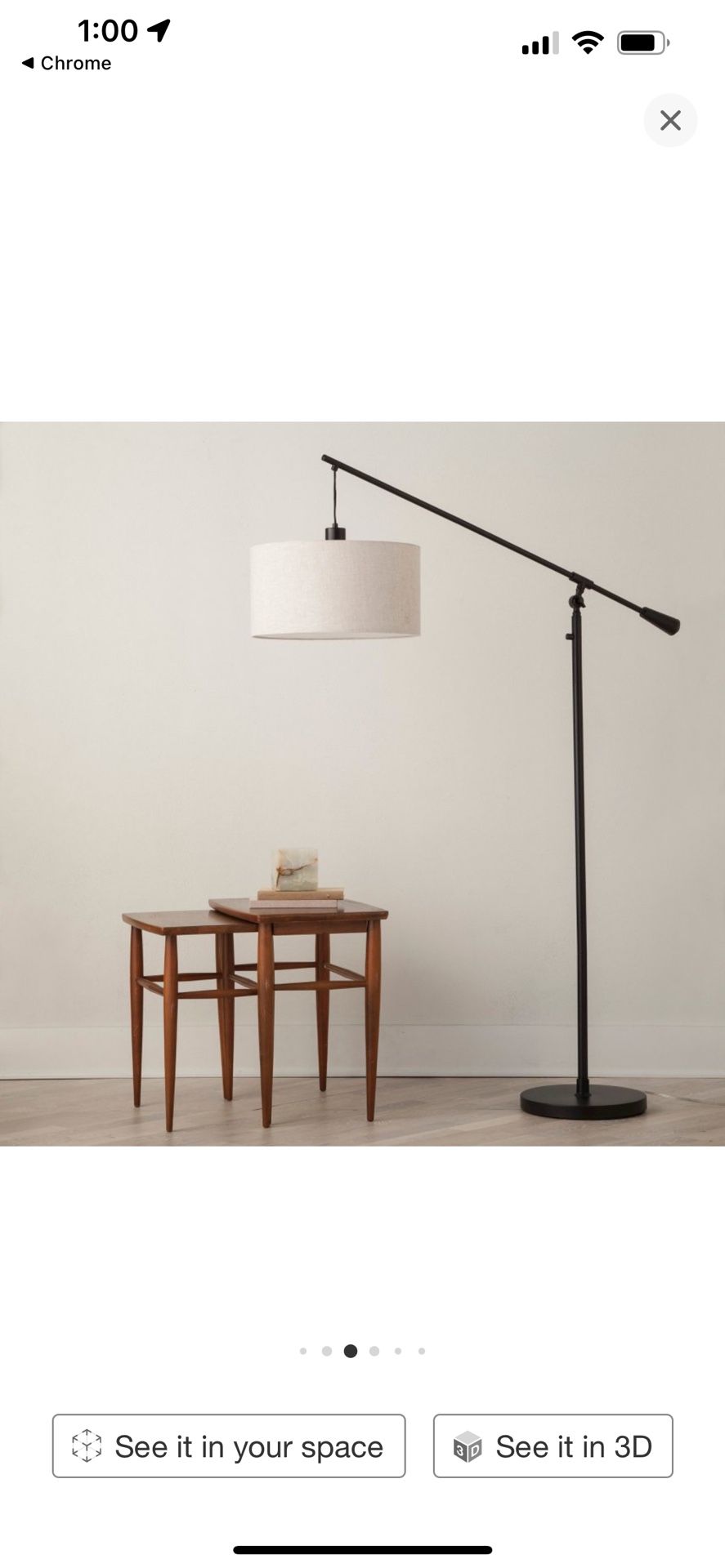 Floor Lamp With Shade 
