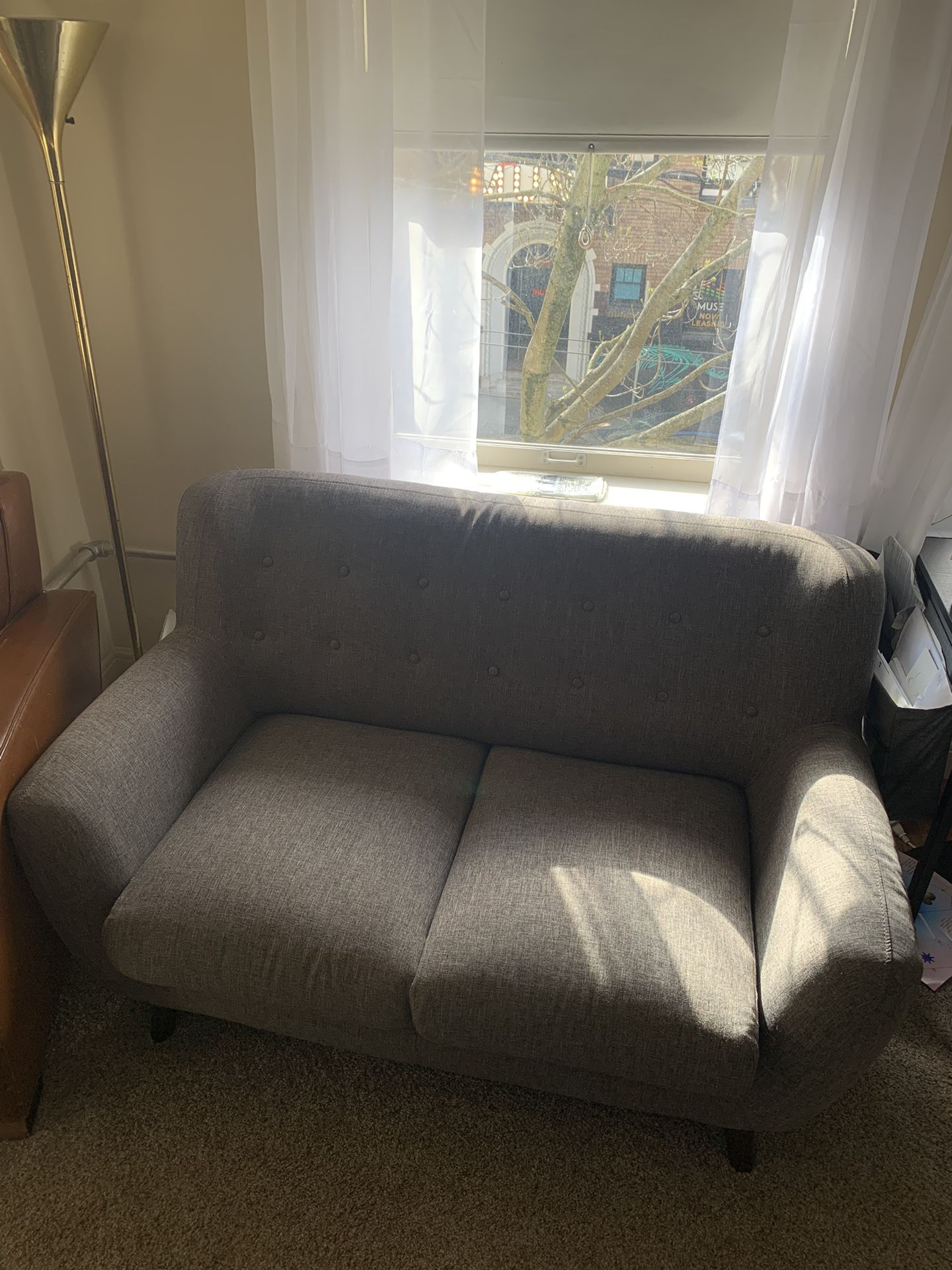 Gray Loveseat