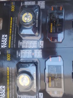Klein tools 800 lumen rechargeable 2 color headlamp