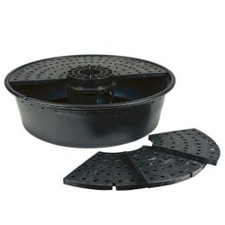 Little Giant DFB36 36-Inch Disappearing Water Fountain Basin, Supports Up to 2,000 lbs., Black, 566517
