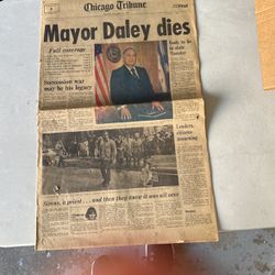Chicago Tribune Mayor Daley Dies