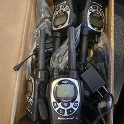 4x Midland GXT1000 Walkie Talkies