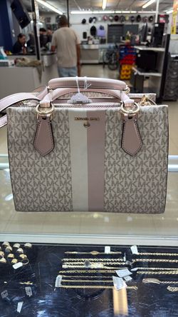 Michael Kors MK Monogram Satchel Handbag