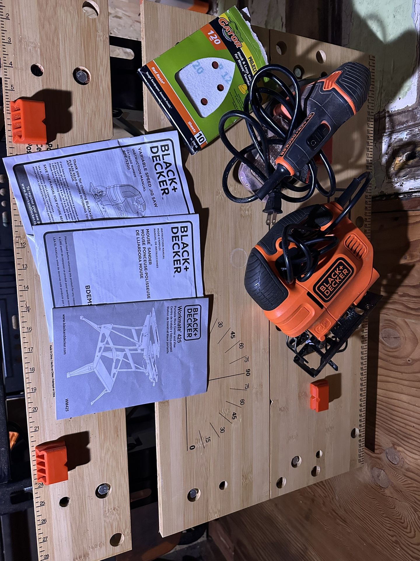Black and Decker Workbench, Sander, Jigsaw