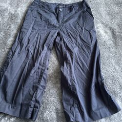 Banana Republic Womens Wise Leg Professional Capris Navy Blue Size 4 Stretch 