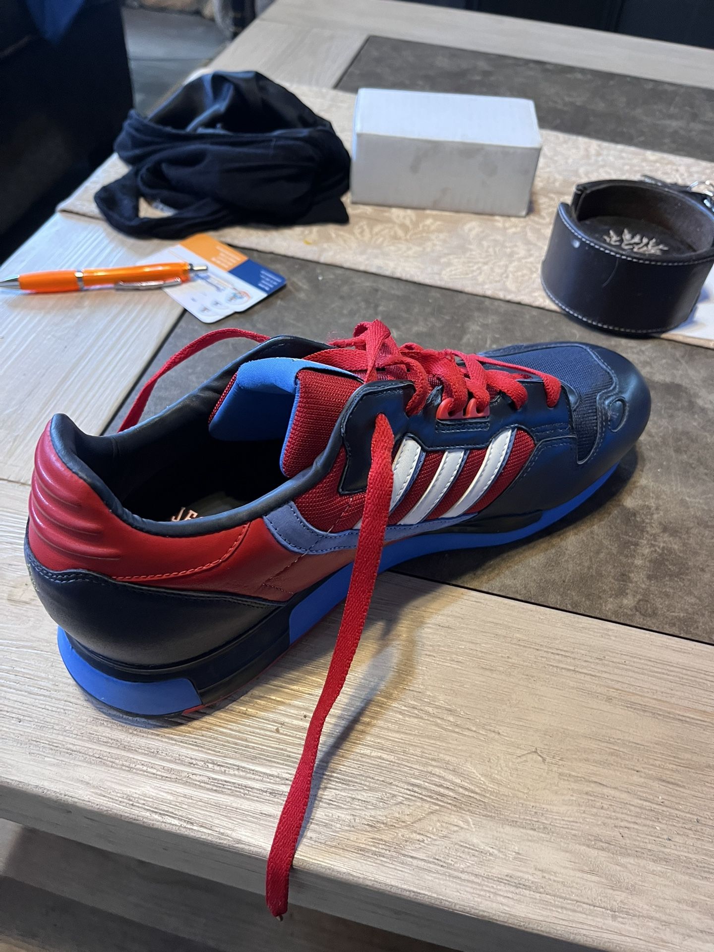 ADIDAS 2008 ZX 800 JESSE OWENS 1936 USA OLYMPIC NAVY