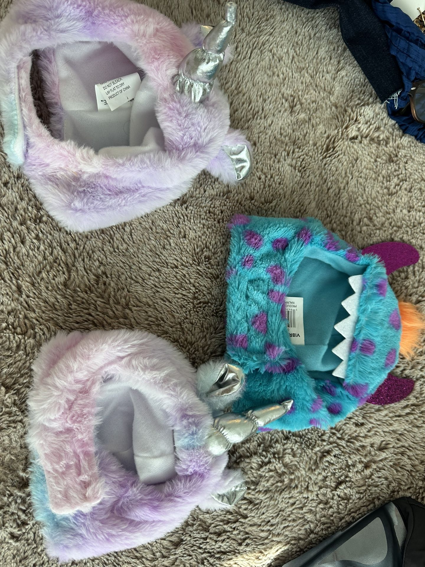 Small monster hats (3) For Pets