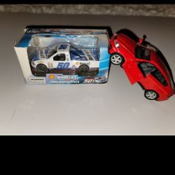 Model Toy Truck and Car BMW and Shell