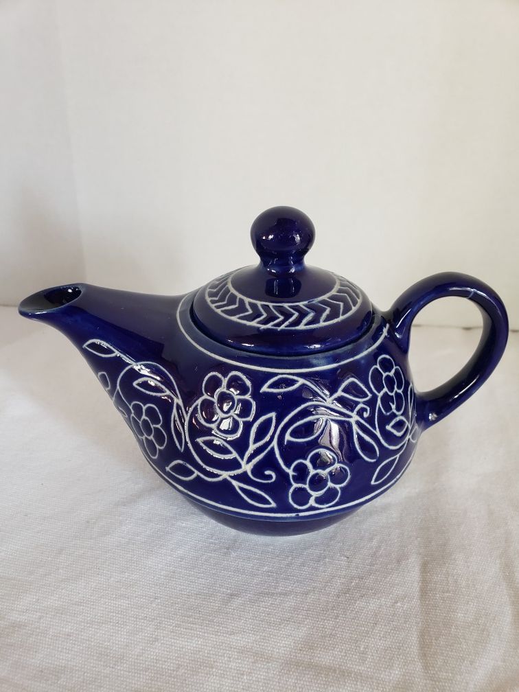 Precious Teapot - Cobalt Blue