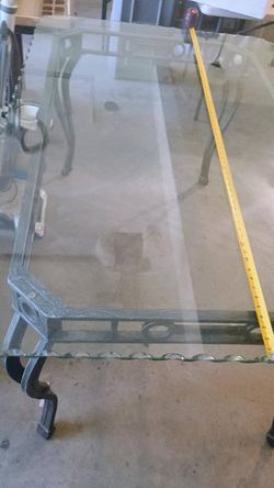 ITALIAN GLASS TABLE
