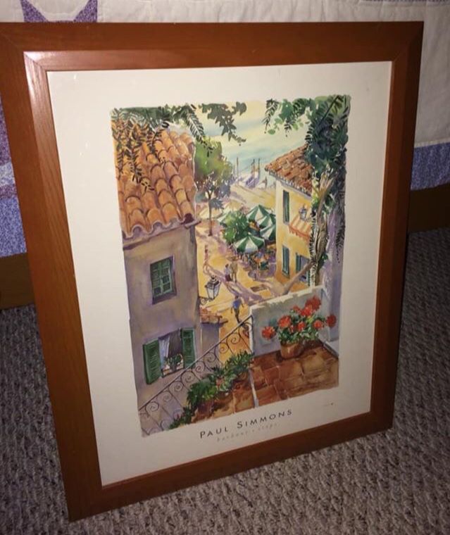 Beautiful Framed Colorful Picture (approx. 18 3/4 in. x 22 3/4 in.)