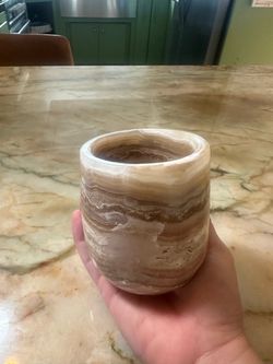 Cup onix natural stone