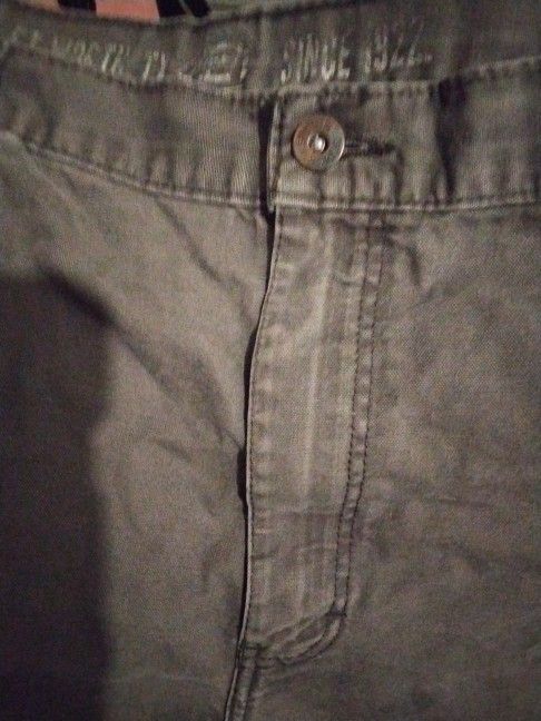 Dickies Or Roberts Denim Khakis (Green And Dark)