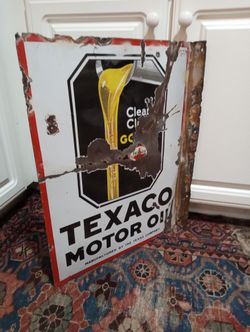 Flange Porcelain Sign