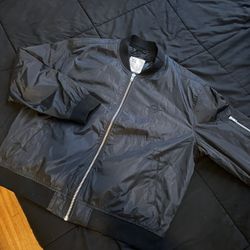 Black Bomber Jacket New 