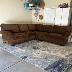 Sectional Sofa Couch Brown Local Delivery Available 🚚 