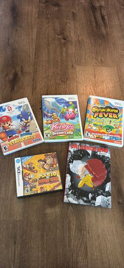 Wii and DS games