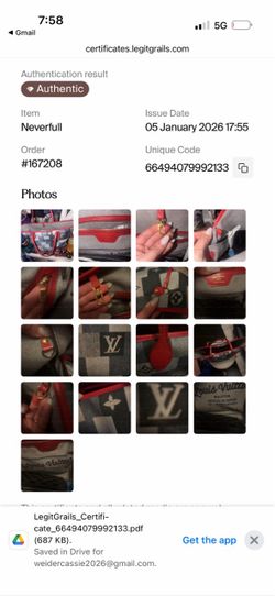 Louis Vuitton monogram authentic neverfall