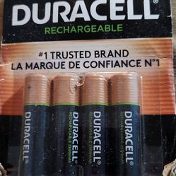 Duracell Rechargeable Batteries 4pk