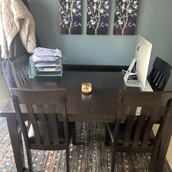 Dark wood dining room NEED GONE!