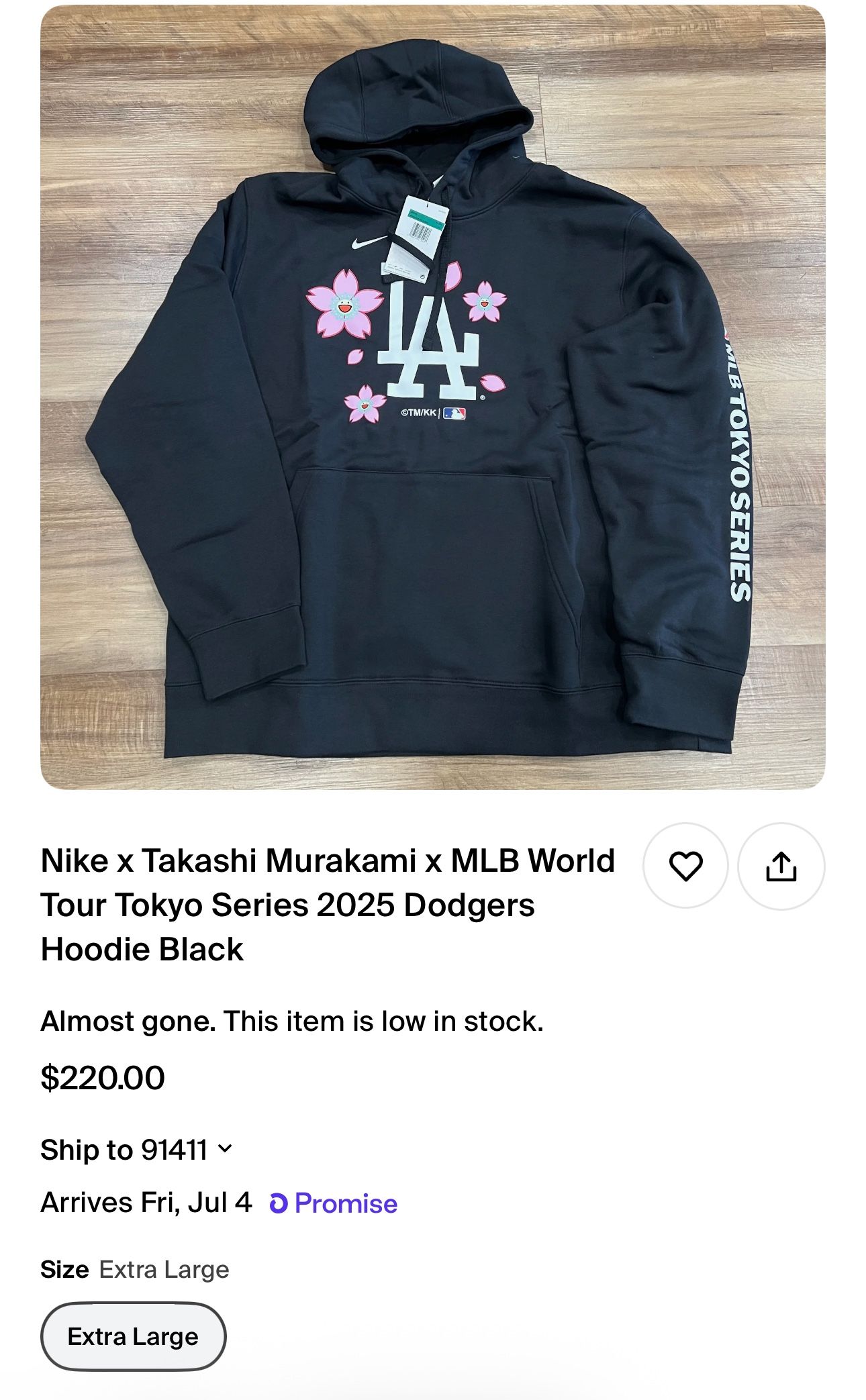 Takashi Murakami x Dodgers Hoodie (Black)