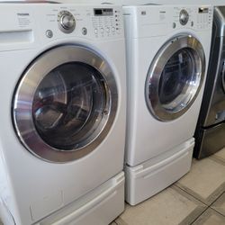 LG Frontload Washer & Gas Dryer 